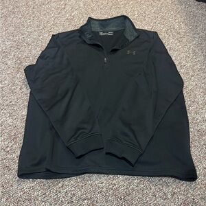 Under Armour Black and Gray ColdGear Pullover